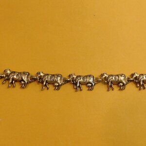 Ladies Brass Bracelet - Cow designed
